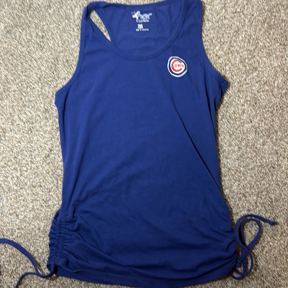 Fantastic Royal Blue Chicago Cubs Tank with cinched sides